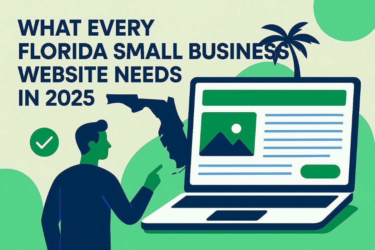Discover the top website features every Florida small business needs in 2025 — from mobile speed and SEO to local search, trust signals, and AI-readiness.