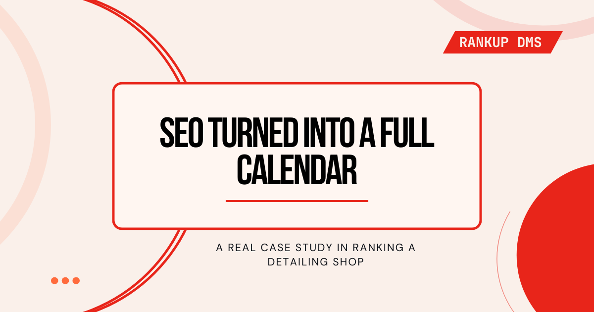 detailing shop SEO case study featured image