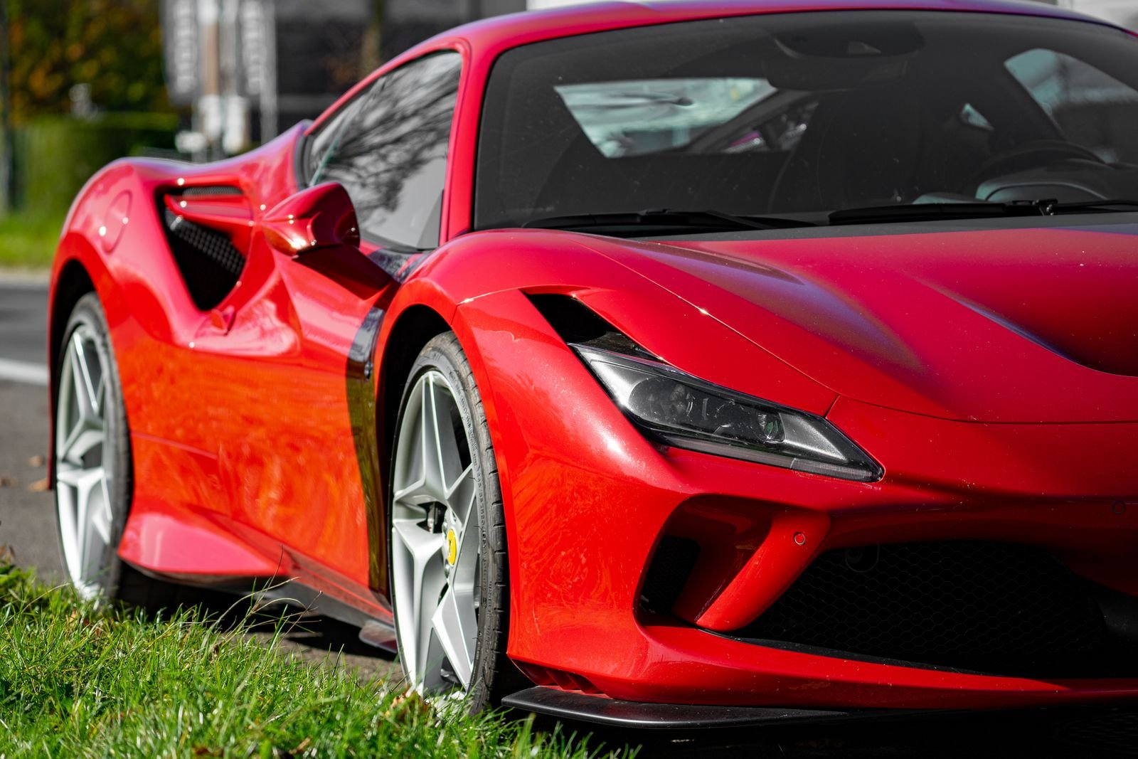 Sleek exotic sports car parked outdoors, part of a Florida rental fleet