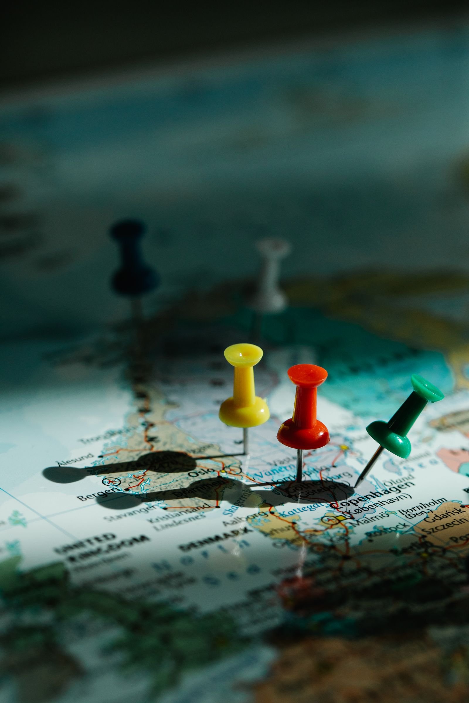 Map pins marking multiple Florida city locations for a window tint shop