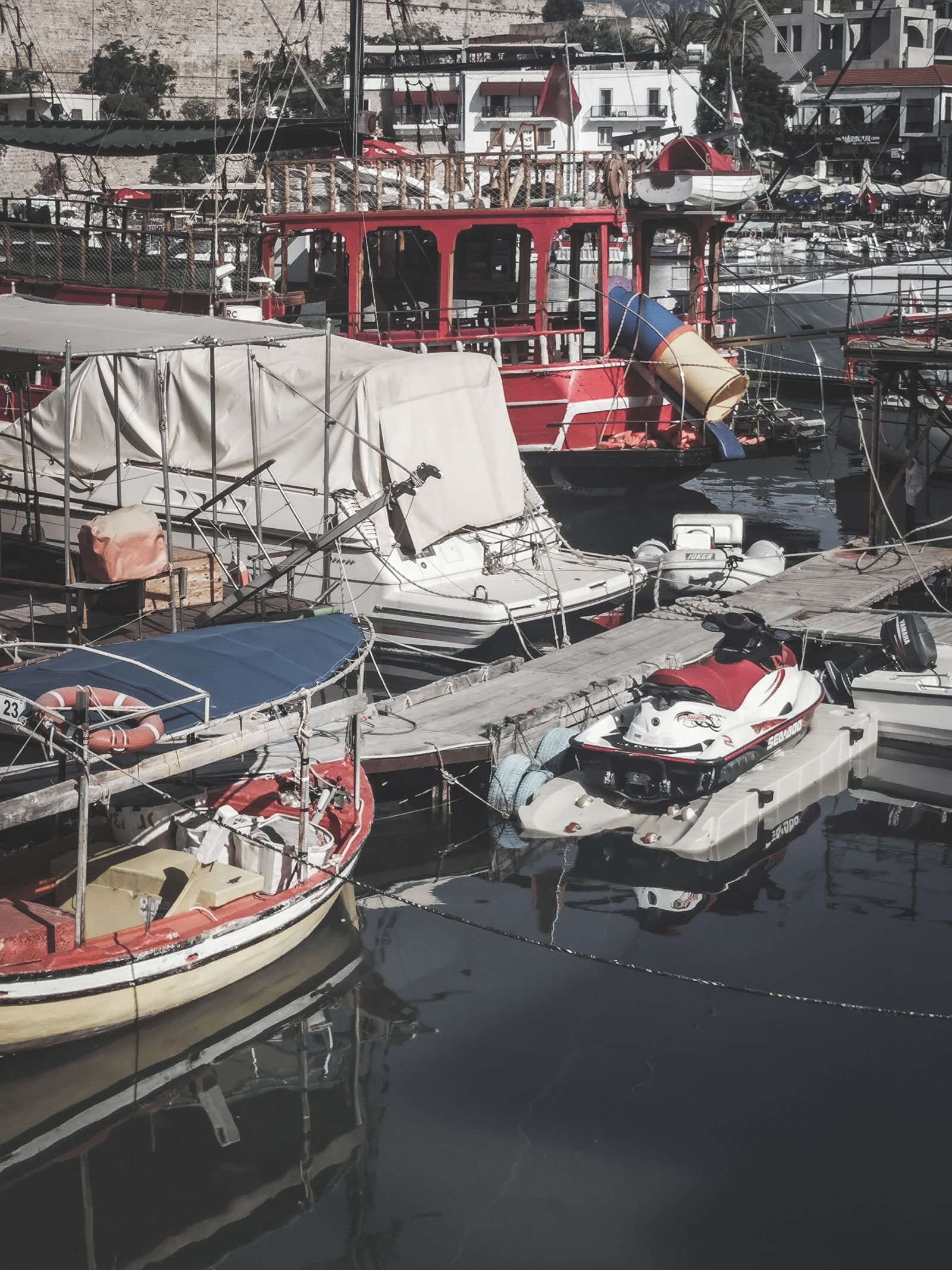 Boats docked at a Florida marina ready for same-day rental