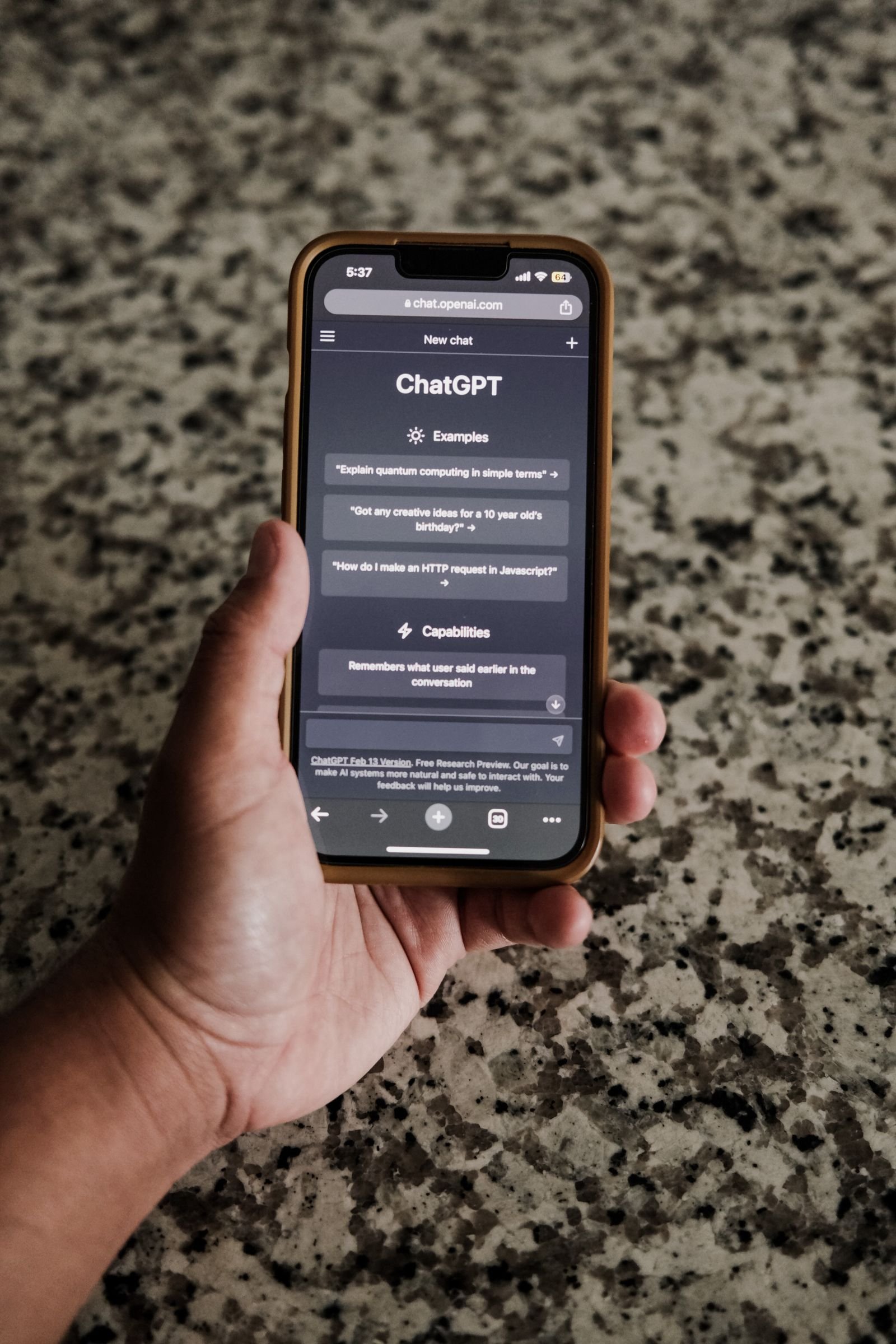 Smartphone showing a ChatGPT conversation recommending a Florida detailing shop