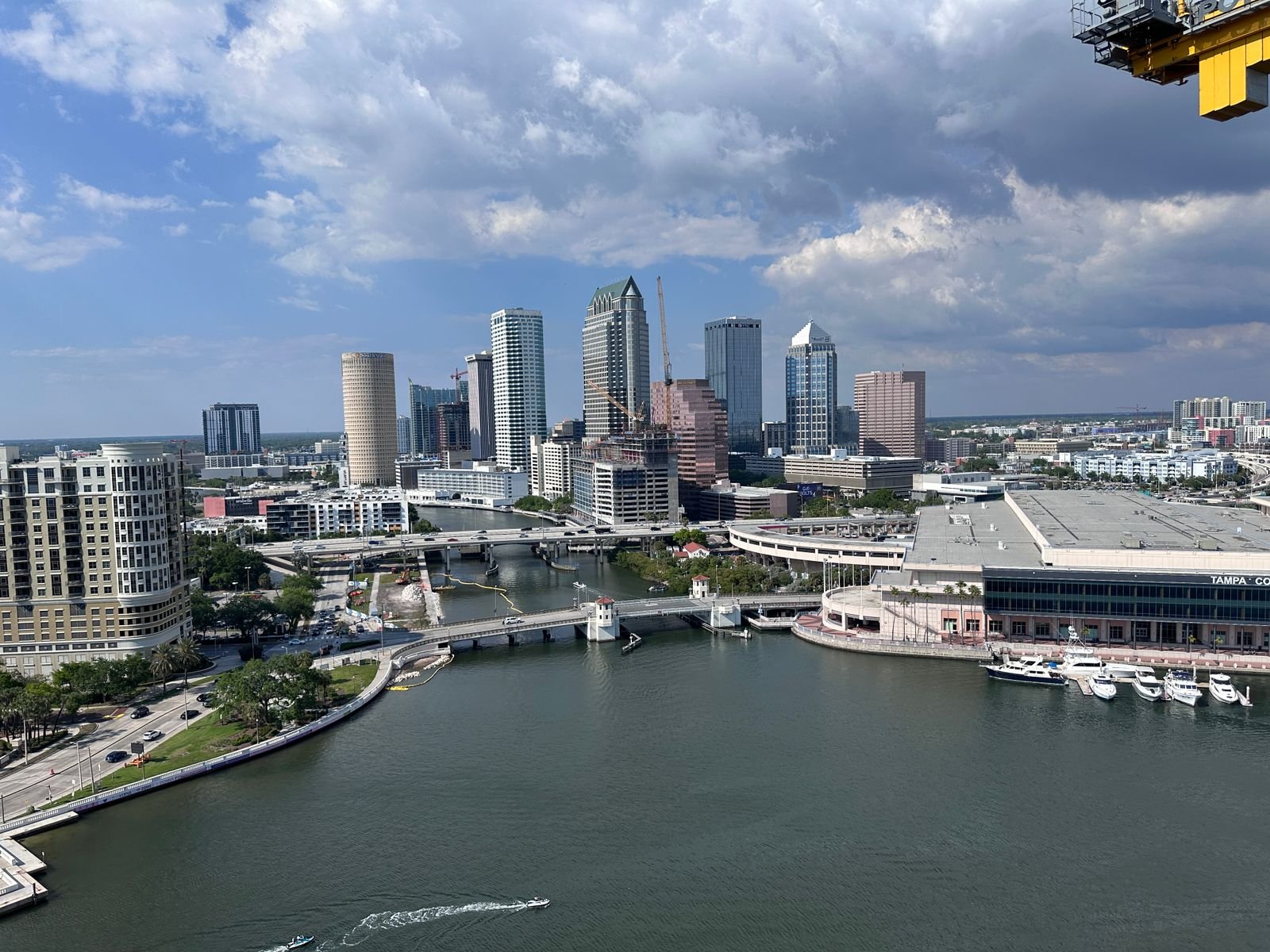 Downtown Tampa Florida skyline representing strong demand for mobile auto detailing